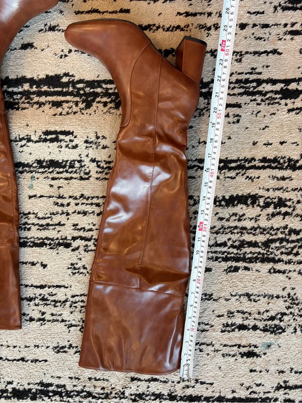 Dream Pairs Brown Faux Leather Boots